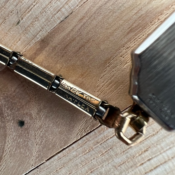 Gruen Veri-Thin Vintage Ladies Watch Mechanical Winding 1/20 12K Top Gold Band - Picture 9 of 12